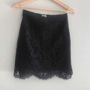 Wilfred Black Lace Skirt